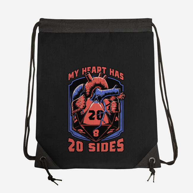 Dice Heart-None-Drawstring-Bag-Studio Mootant