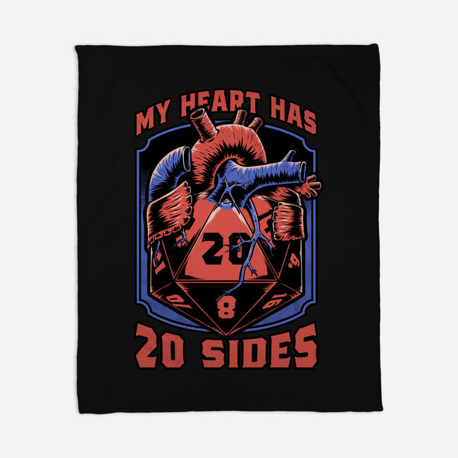 Dice Heart-None-Fleece-Blanket-Studio Mootant