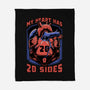 Dice Heart-None-Fleece-Blanket-Studio Mootant