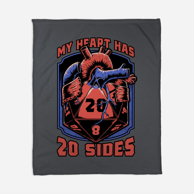 Dice Heart-None-Fleece-Blanket-Studio Mootant