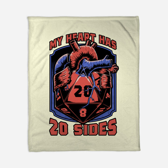 Dice Heart-None-Fleece-Blanket-Studio Mootant