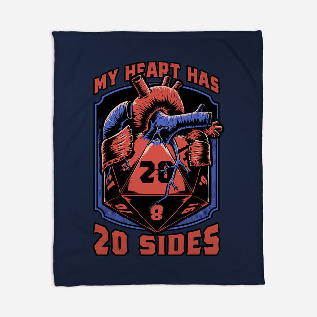 Dice Heart-None-Fleece-Blanket-Studio Mootant