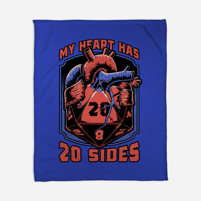Dice Heart-None-Fleece-Blanket-Studio Mootant