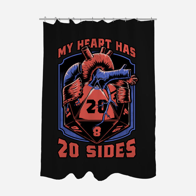 Dice Heart-None-Polyester-Shower Curtain-Studio Mootant
