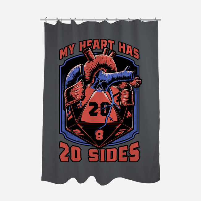 Dice Heart-None-Polyester-Shower Curtain-Studio Mootant
