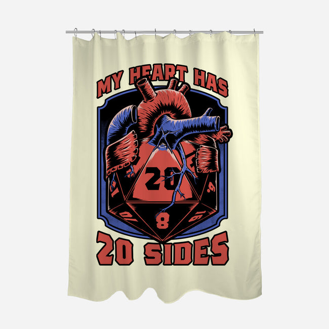 Dice Heart-None-Polyester-Shower Curtain-Studio Mootant