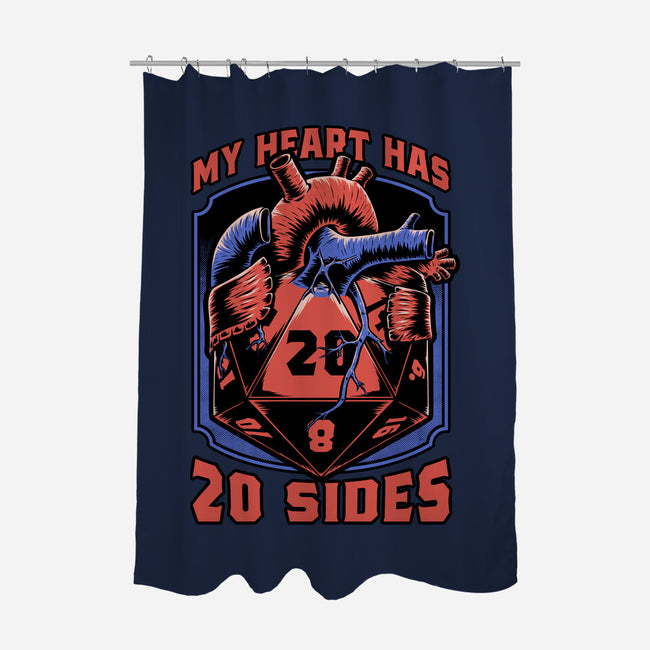Dice Heart-None-Polyester-Shower Curtain-Studio Mootant
