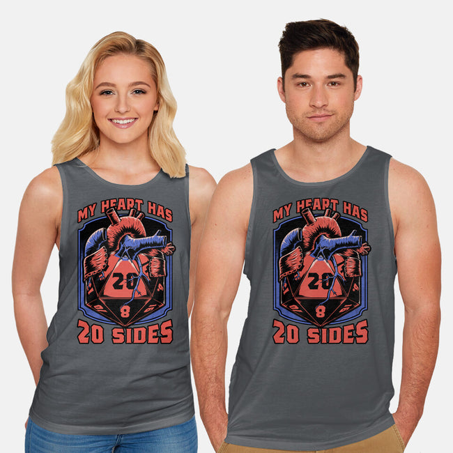 Dice Heart-Unisex-Basic-Tank-Studio Mootant