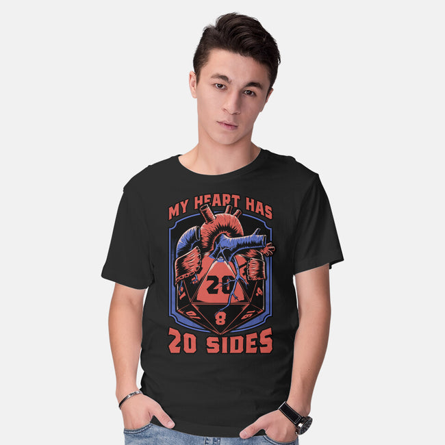 Dice Heart-Mens-Basic-Tee-Studio Mootant