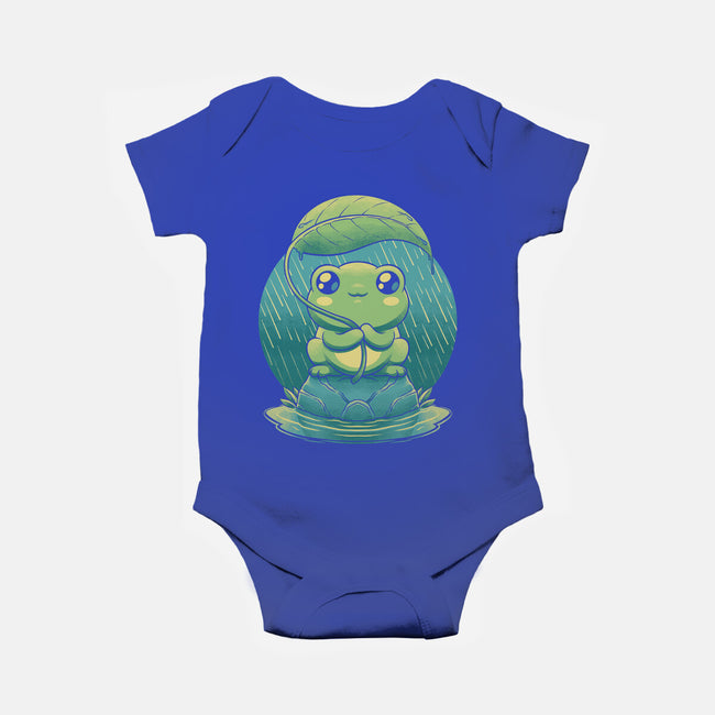 Rainy Day Cute Frog-Baby-Basic-Onesie-Studio Mootant