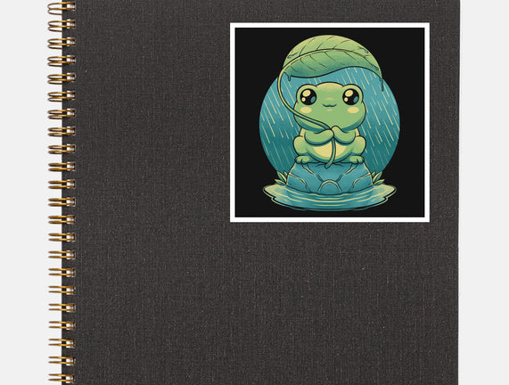 Rainy Day Cute Frog