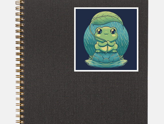 Rainy Day Cute Frog