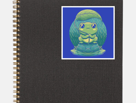 Rainy Day Cute Frog