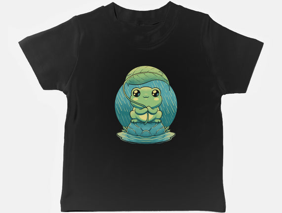 Rainy Day Cute Frog