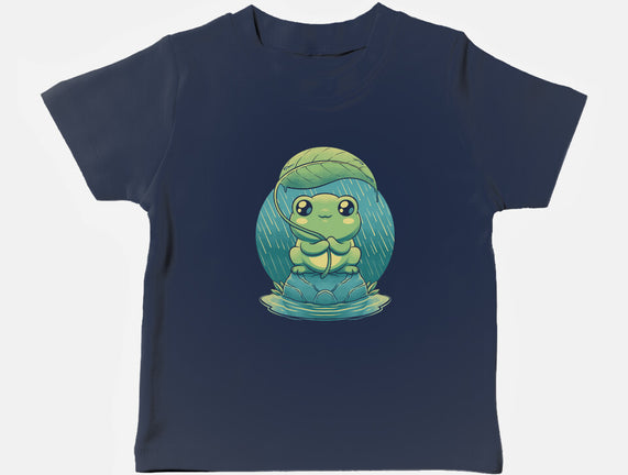 Rainy Day Cute Frog