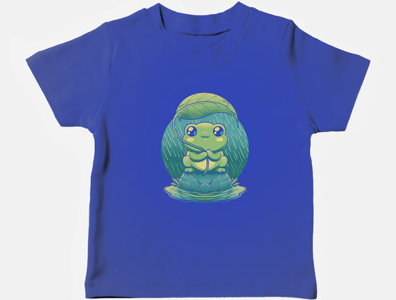 Rainy Day Cute Frog