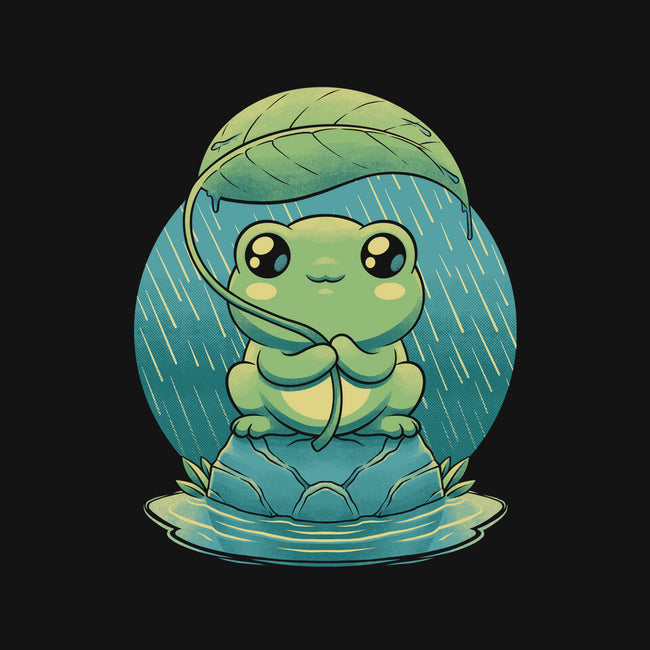 Rainy Day Cute Frog-Unisex-Crew Neck-Sweatshirt-Studio Mootant