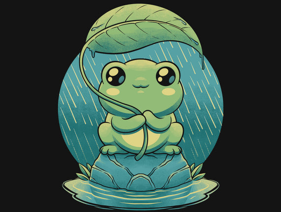 Rainy Day Cute Frog