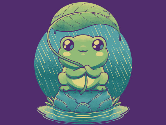 Rainy Day Cute Frog