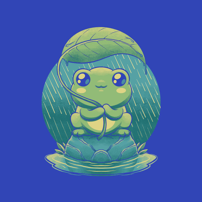 Rainy Day Cute Frog-None-Fleece-Blanket-Studio Mootant