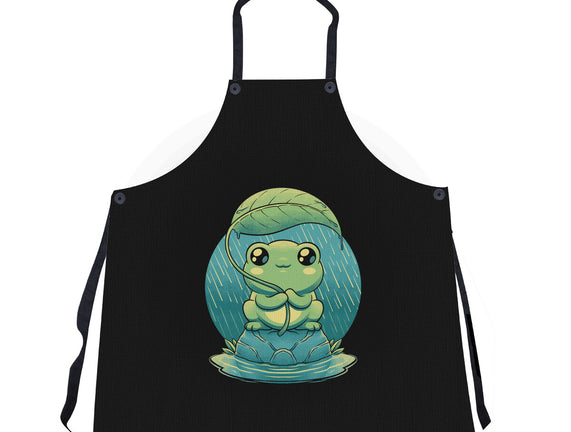 Rainy Day Cute Frog