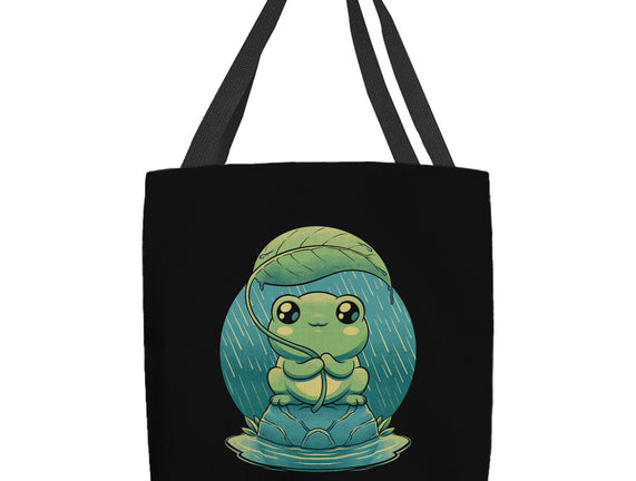 Rainy Day Cute Frog