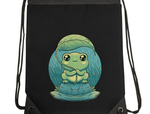 Rainy Day Cute Frog