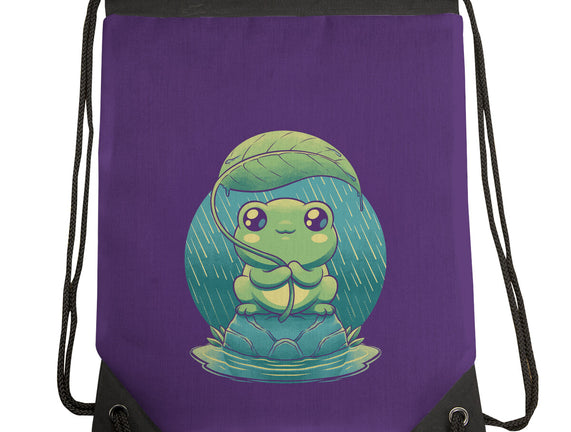 Rainy Day Cute Frog