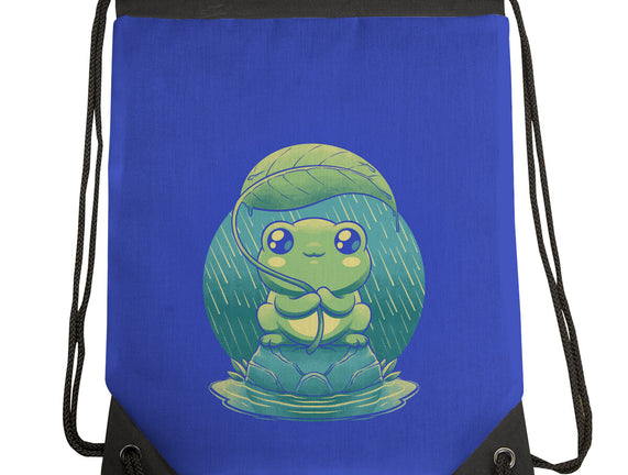 Rainy Day Cute Frog
