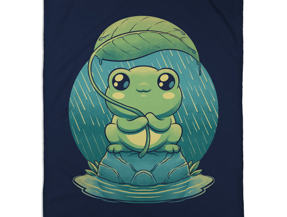 Rainy Day Cute Frog