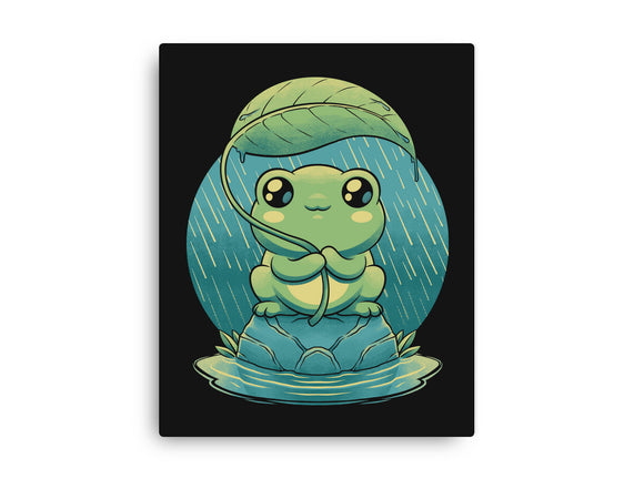 Rainy Day Cute Frog