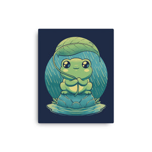 Rainy Day Cute Frog