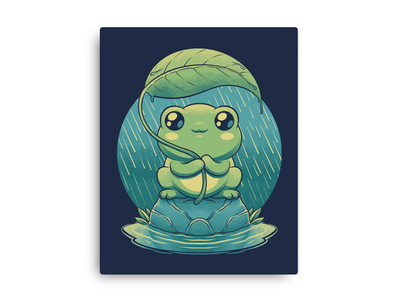 Rainy Day Cute Frog