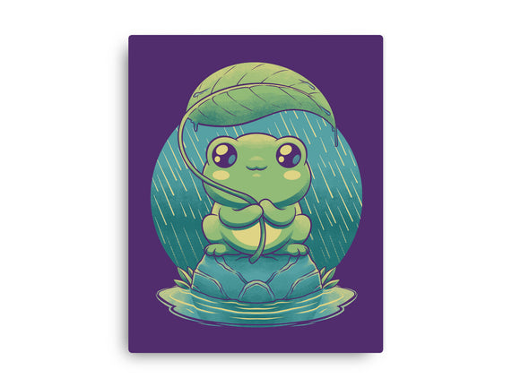 Rainy Day Cute Frog