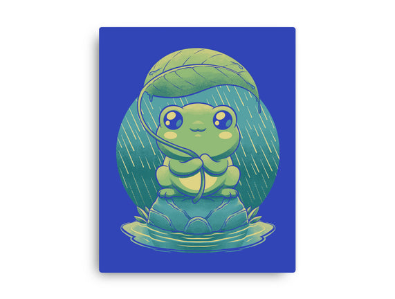 Rainy Day Cute Frog