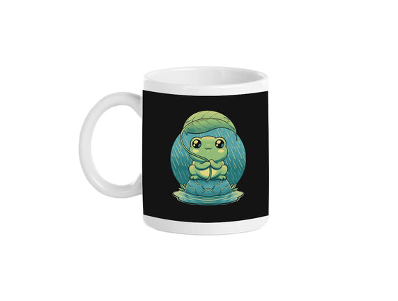 Rainy Day Cute Frog
