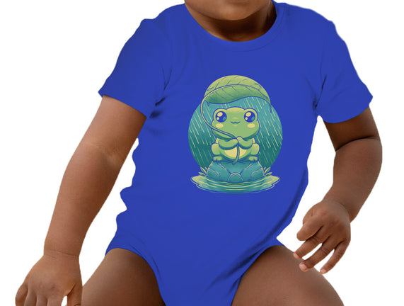 Rainy Day Cute Frog