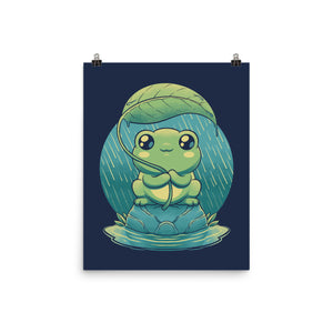 Rainy Day Cute Frog