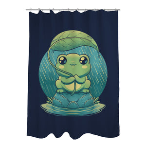Rainy Day Cute Frog