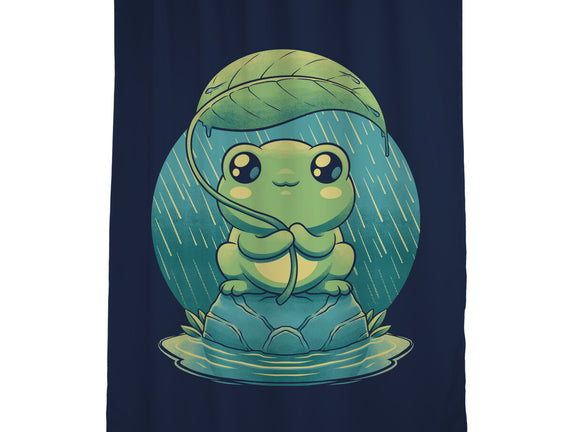 Rainy Day Cute Frog