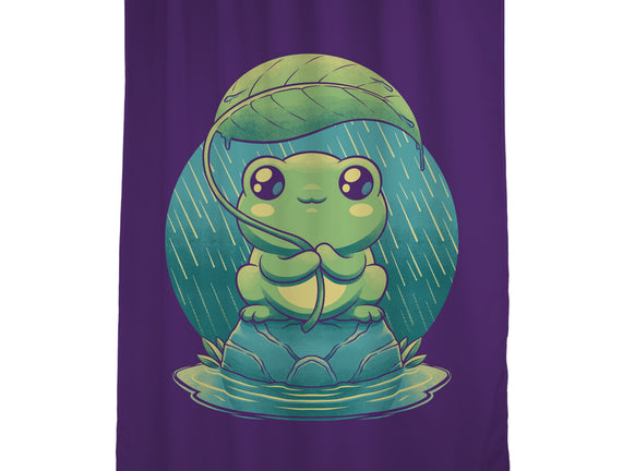 Rainy Day Cute Frog