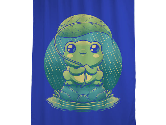 Rainy Day Cute Frog