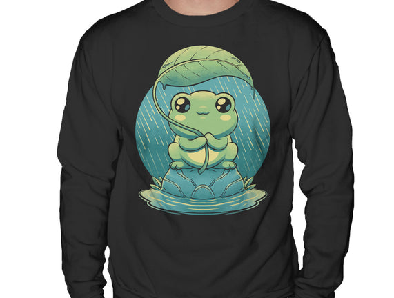 Rainy Day Cute Frog