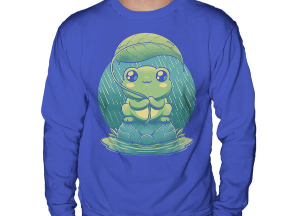 Rainy Day Cute Frog