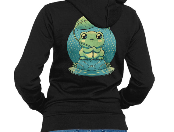 Rainy Day Cute Frog