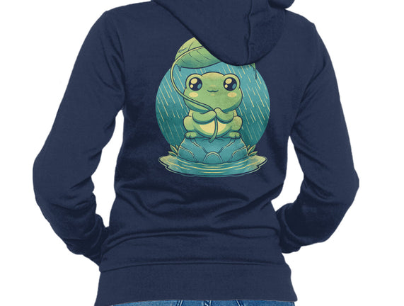 Rainy Day Cute Frog