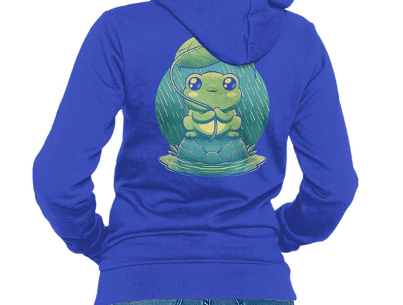 Rainy Day Cute Frog