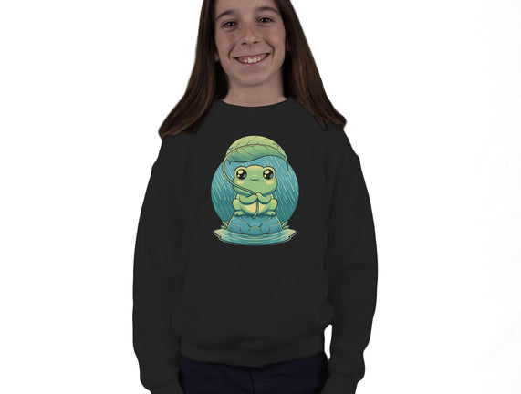 Rainy Day Cute Frog