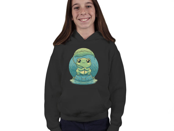 Rainy Day Cute Frog