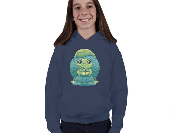 Rainy Day Cute Frog